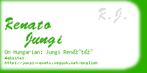 renato jungi business card